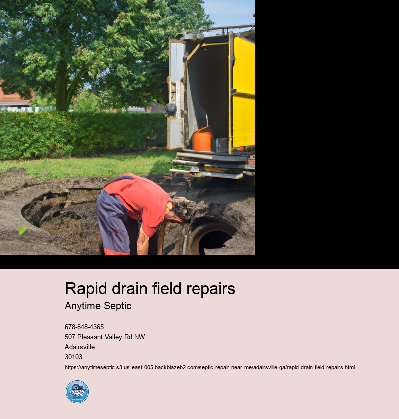 Signs of a failing drain field