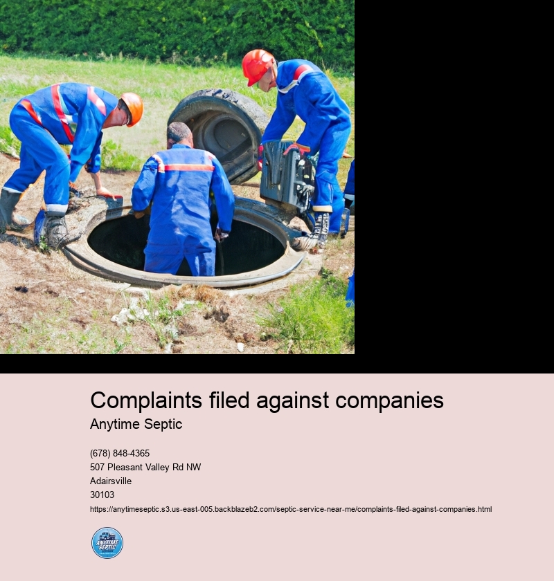 Complaints filed against companies